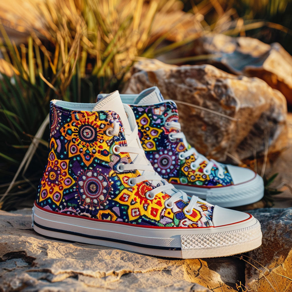 Spectrum Stride Canvas High Tops Graduation Merch Gift