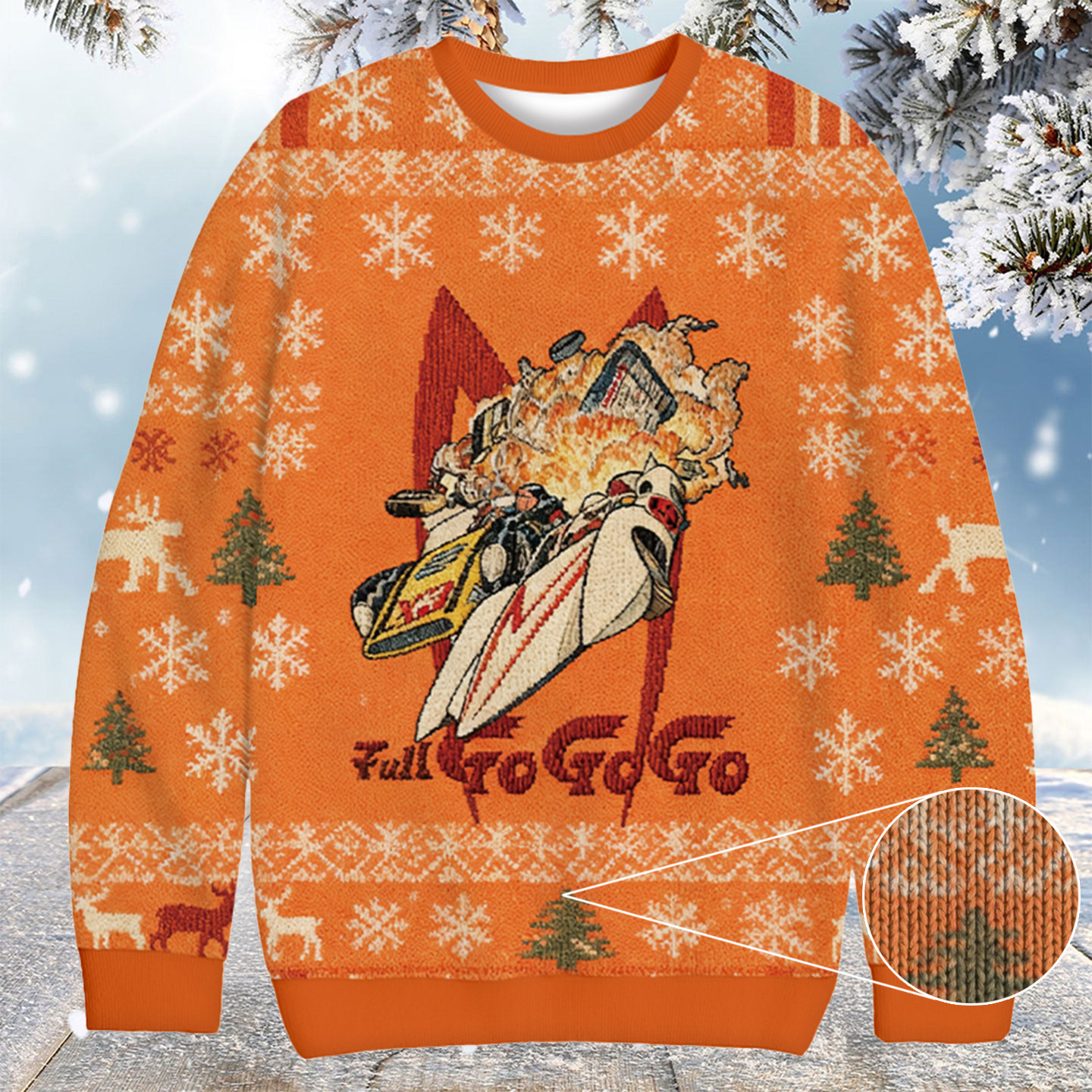 Speed Racer Vintage Christmas Ugly Sweater Gift Ideas For Older Brother