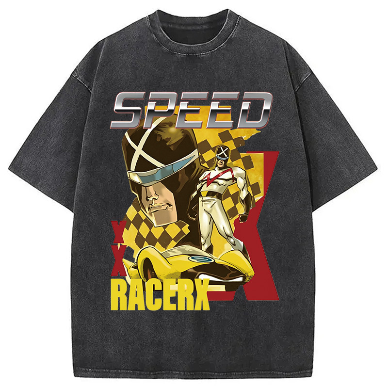 Speed Racer X Vintage Washed T-Shirt Funny Aesthetic Trendy Apparel Gifts For Him Speed Racer X Vintage Washed T-Shirt Funny Aesthetic Trendy Apparel Gifts For Him