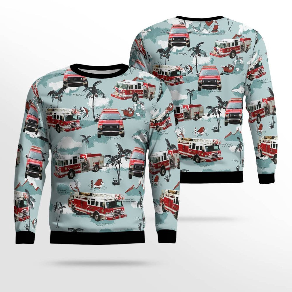 Speedway IN Speedway Fire Department Christmas AOP Ugly Sweater Unisex Christmas Gift