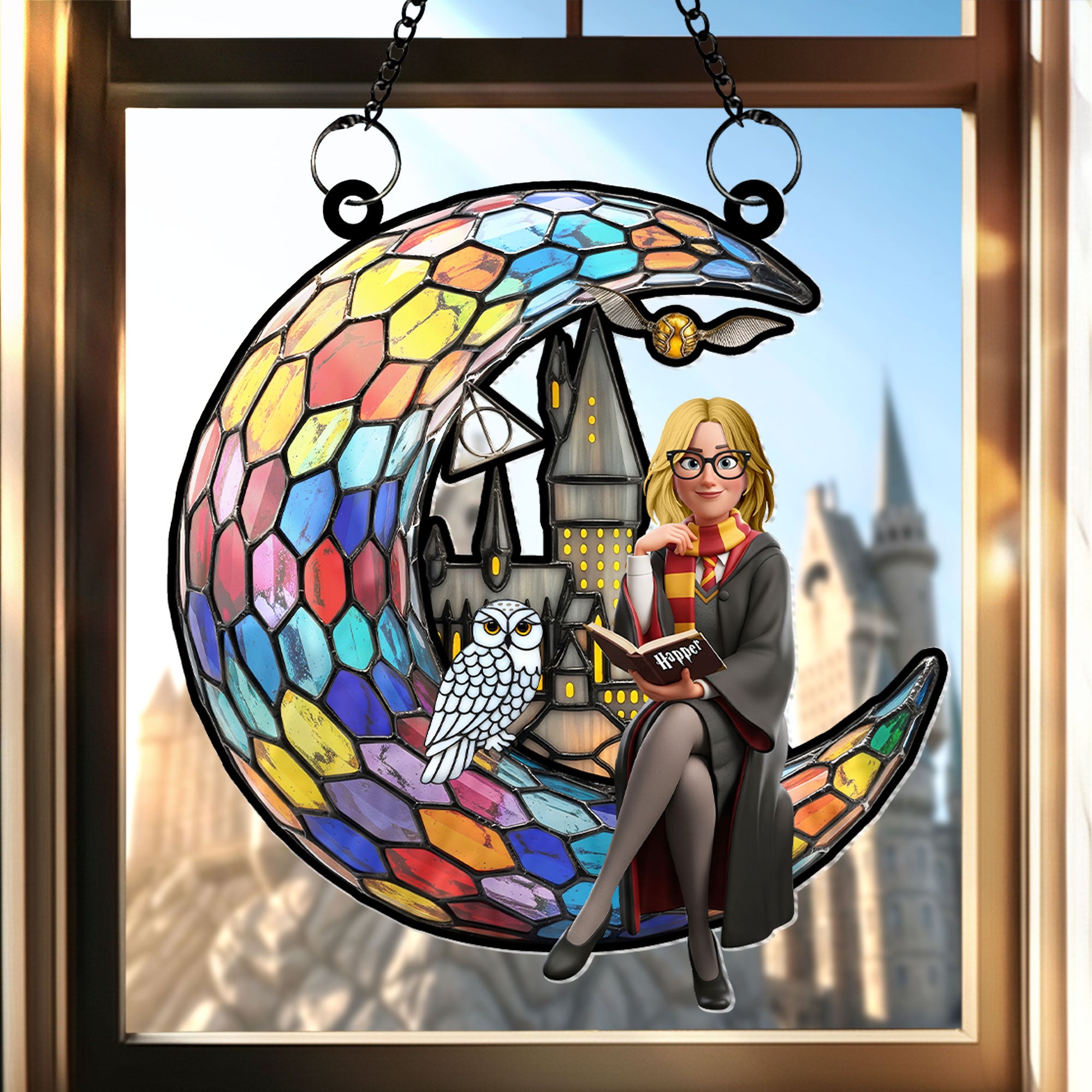 Spellcaster Suncatcher Ornament - Personalized Gifts For Magic Lovers - Festive Holiday Keepsake Gift Spellcaster Suncatcher Ornament - Personalized Gifts For Magic Lovers - Festive Holiday Keepsake Gift