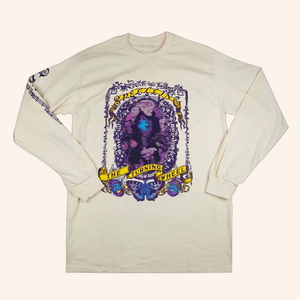 Spellling Merch Floral Frame The Turning Wheel Long Sleeve Shirt Gifts For Music Fans Spellling Merch Floral Frame The Turning Wheel Long Sleeve Shirt Gifts For Music Fans