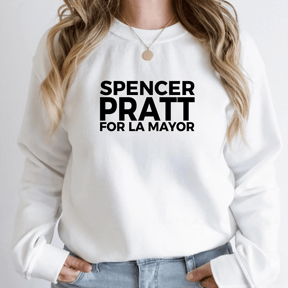 Spencer Pratt For LA Mayor T-Shirt Los Angeles Politics Apparel Gifts For Her