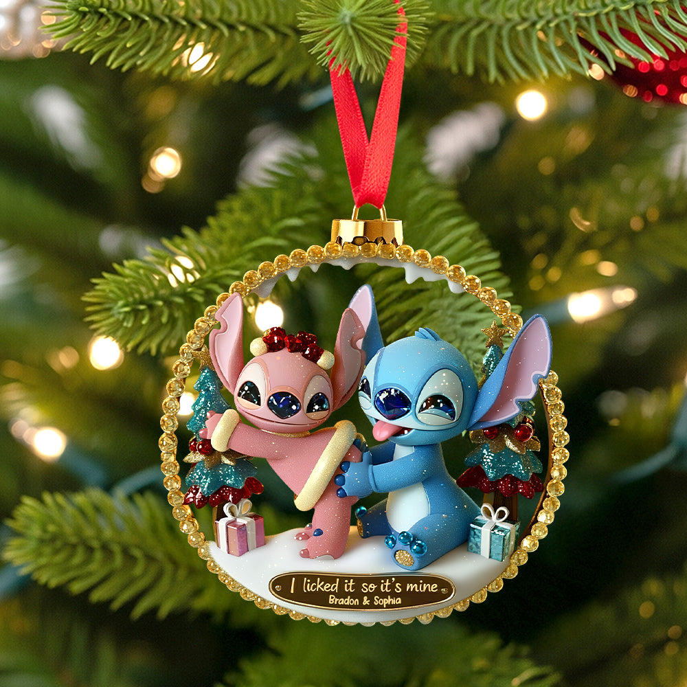 Spicy Alien Couple Ornament - Personalized Christmas Gifts For Couples - Xmas Home Decoration Gift