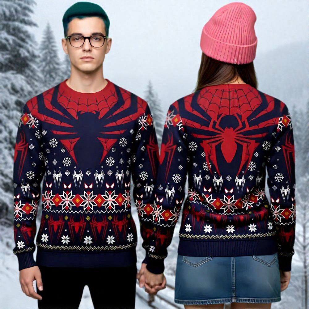 Spider Christmas Ugly Sweater Christmas Fashion Xmas Gifts For Spider Lovers