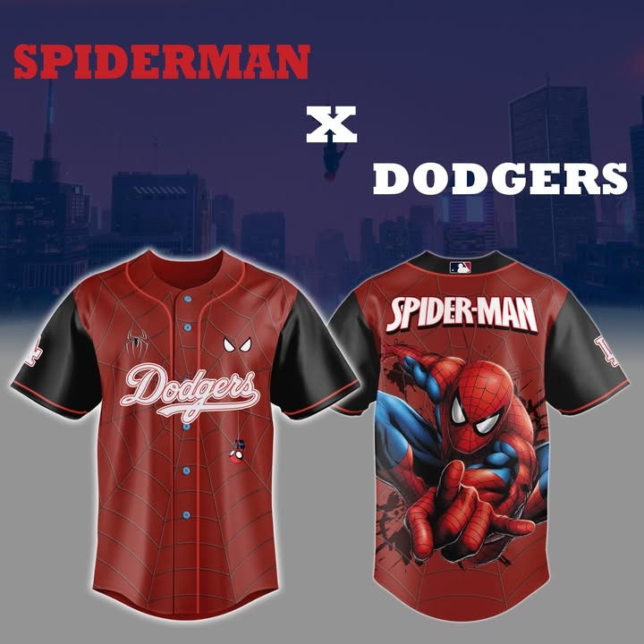 Spider Man x LA Dodgers Epic Jersey For Fans Gifts For Father