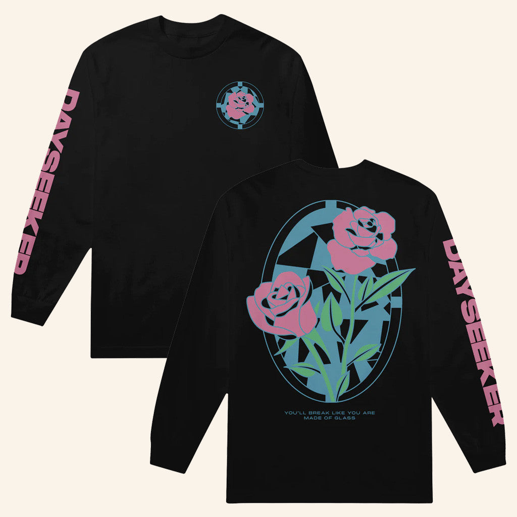 Spinefarm Merch Saint Dayseeker Stained Glass Black Long Sleeve T-Shirt Her Gifts Spinefarm Merch Saint Dayseeker Stained Glass Black Long Sleeve T-Shirt Her Gifts