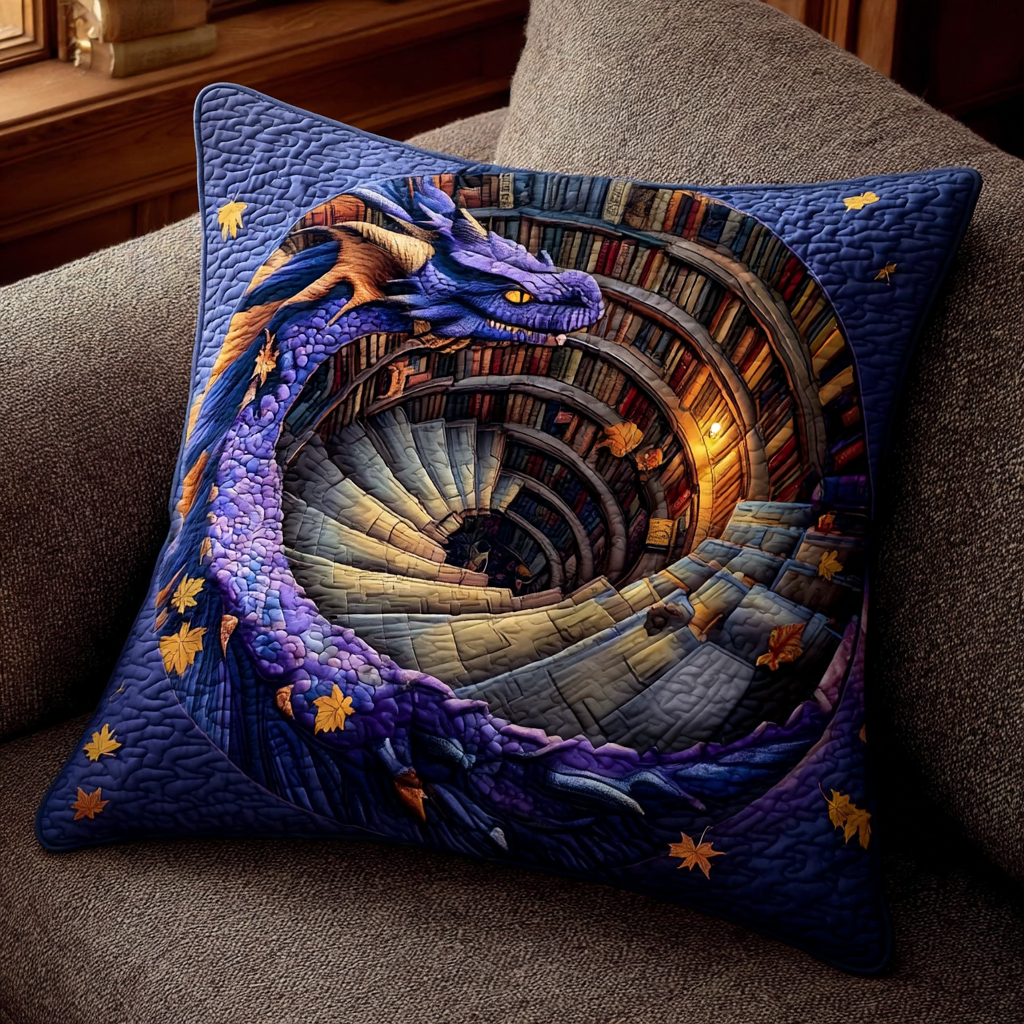 Spiral Watcher Quilted Pillow Case Throw Pillow Cases Best Friend Birthday Gifts