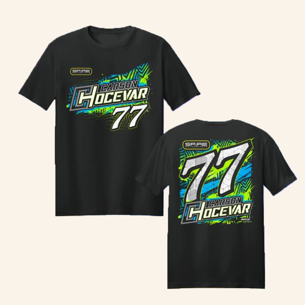 Spire Motorsports Merch 77 Carson Hocevar Lifestyle T-Shirt 2025 Best Gifts For Husband Spire Motorsports Merch 77 Carson Hocevar Lifestyle T-Shirt 2025 Best Gifts For Husband