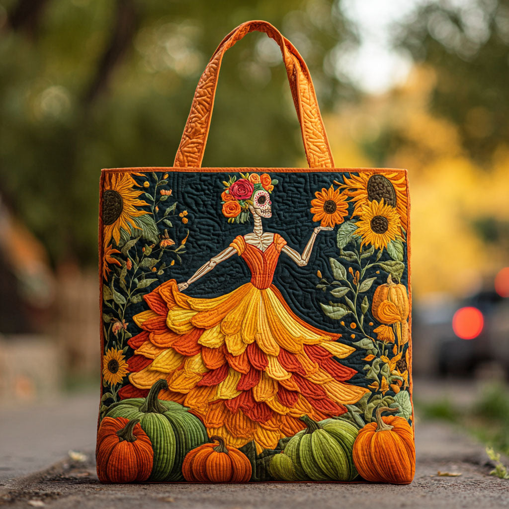 Spirit Dance Quilted Tote Bag Gifts For Skull Lovers