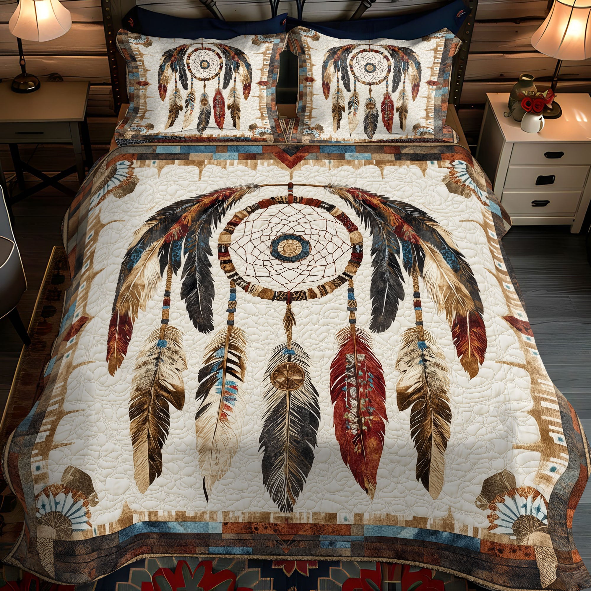 Spirit Dreamer Quilted Bedding Set Best Comforter Sets Native American Themed Gifts