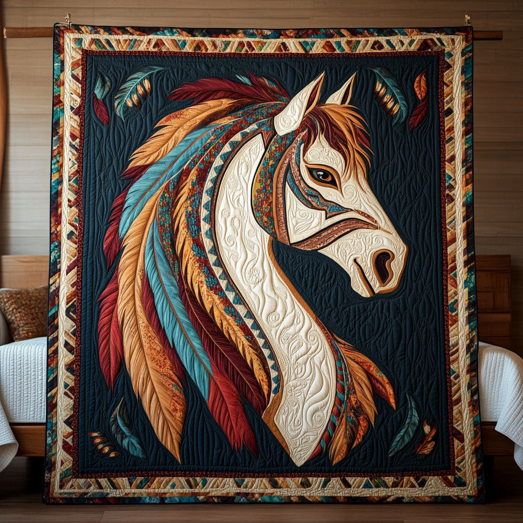 Spirit Horse Quilt Blanket Horse Throws Horse Themed Christmas Gifts