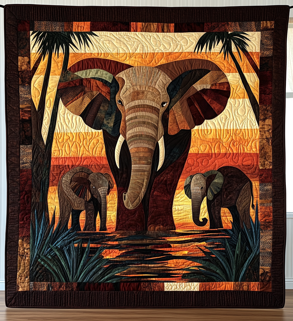 Spirit Rider Quilted Blanket Presents For Elephant Lovers
