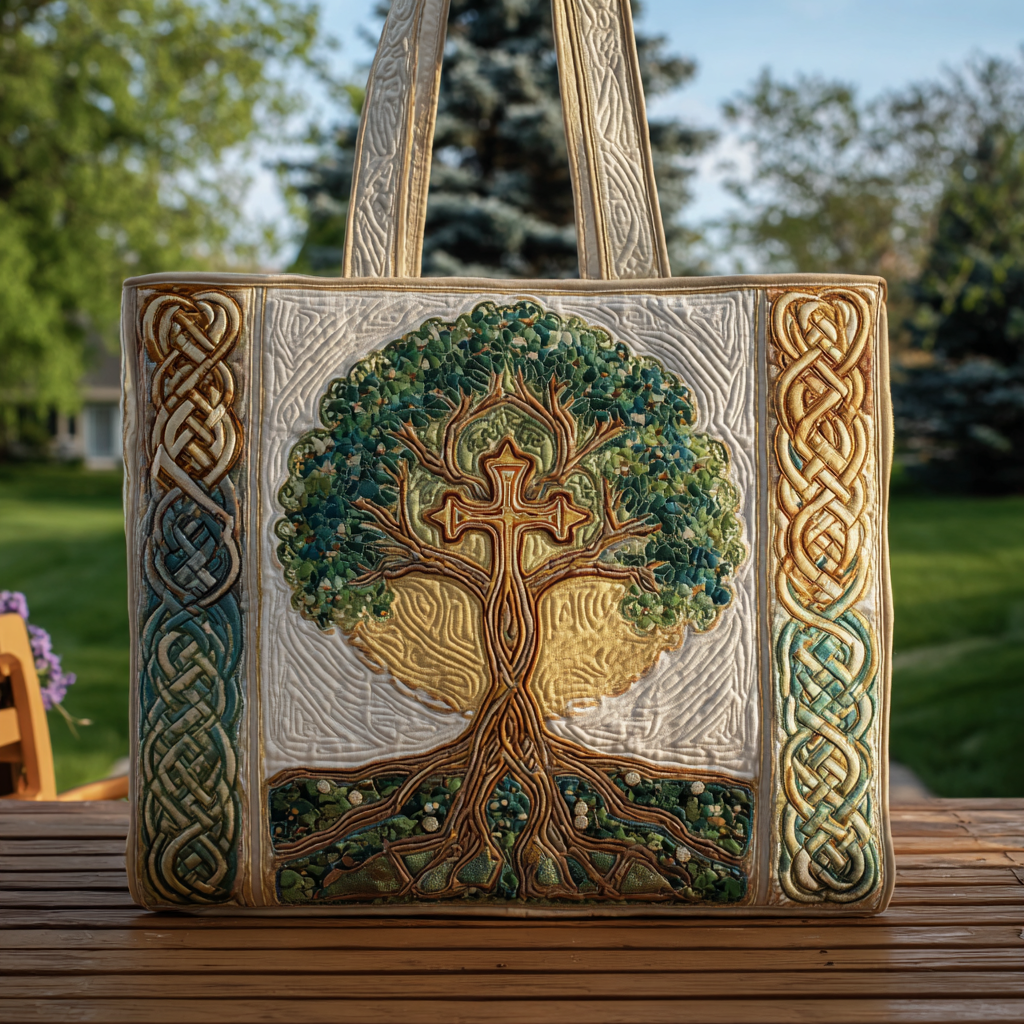 Spirit Stitch Quilted Tote Bag Christian Gifts For Christmas