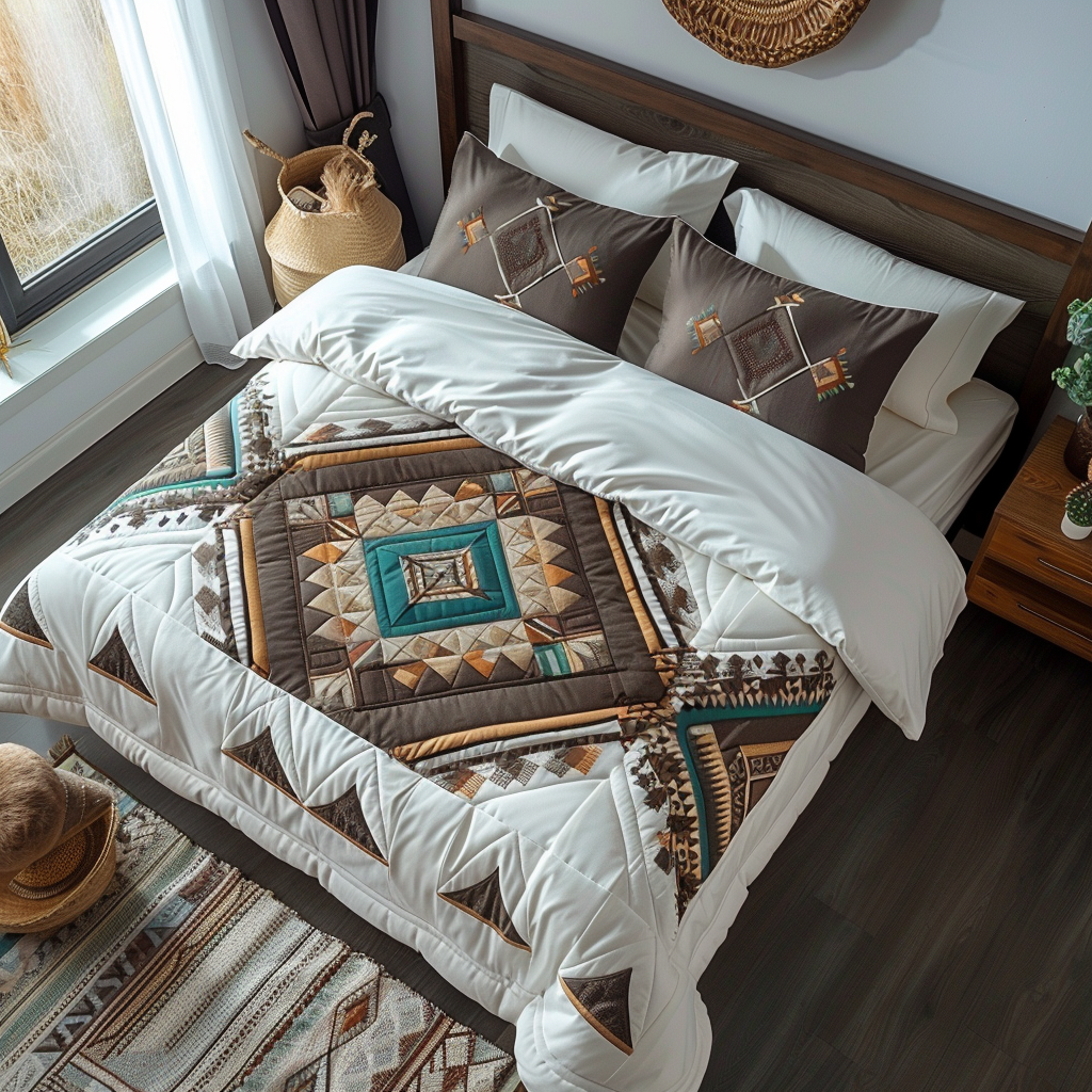 Spirit Weave Quilted Bedding Set Bed Decorations Native Gifts For Men