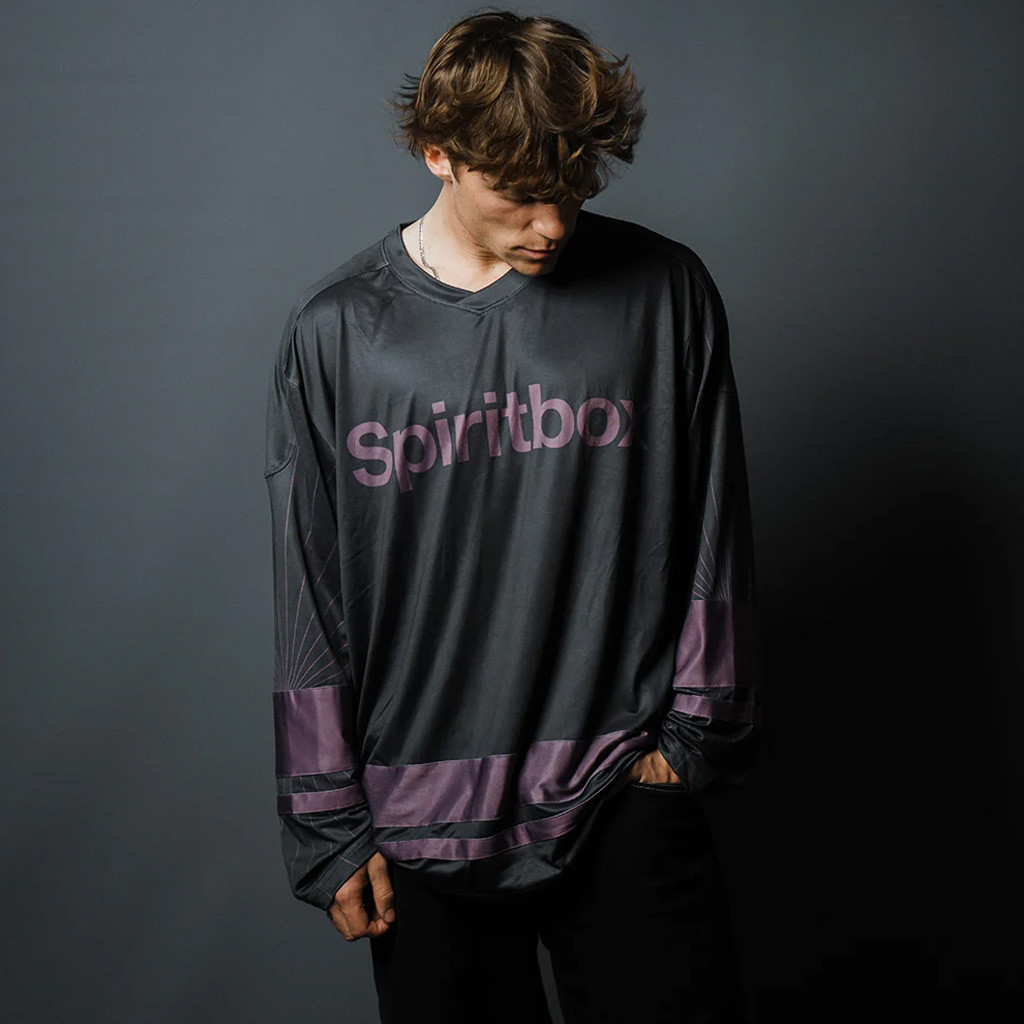 Spiritbox Merch Spell Out Hockey Jersey Black Music Related Gifts For Guys