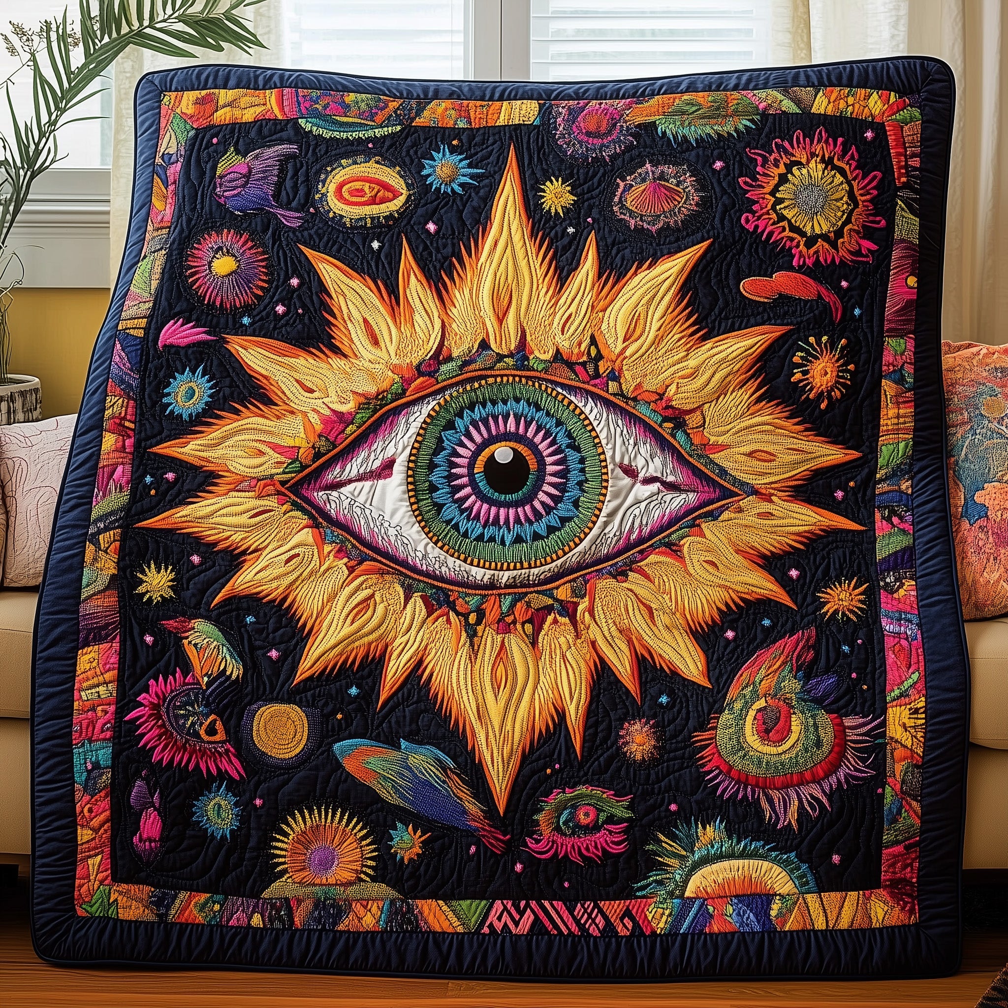 Spiritual Awaking Eye Quilted Blanket Nice Throw BlanketGift Ideas For Daughter In Law Christmas
