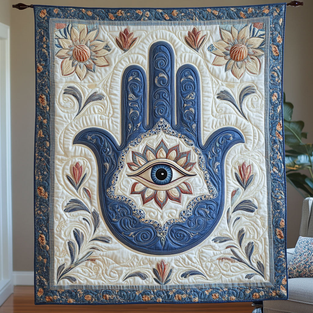 Spiritual Bloom Quilted Blanket Best Throw Blanket Lotus Gifts For Her