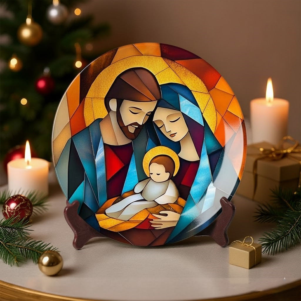 Spiritual Christmas Ceramic Plate Things To Get Grandma For Xmas Decoration