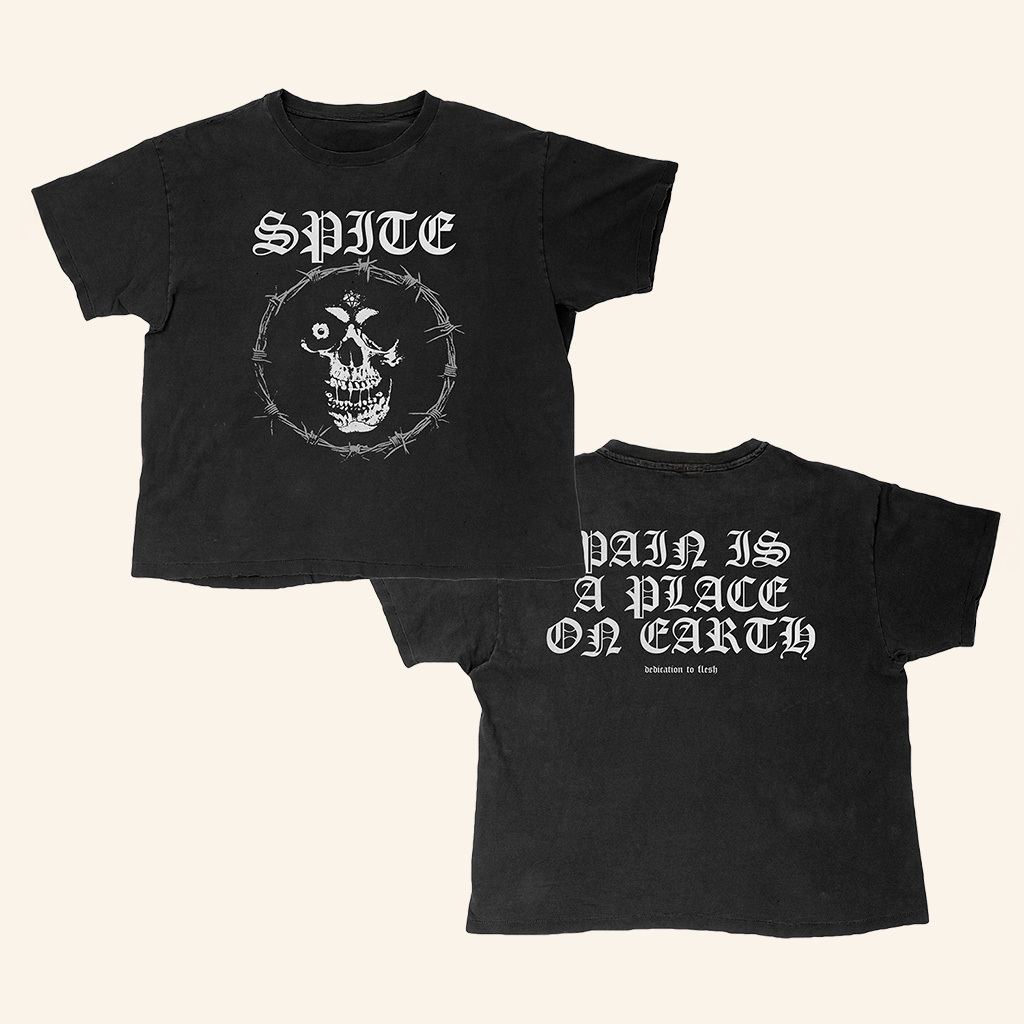 Spite Cult Merch Barbed Skull T-Shirt Christmas Gift Ideas For Friends Spite Cult Merch Barbed Skull T-Shirt Christmas Gift Ideas For Friends