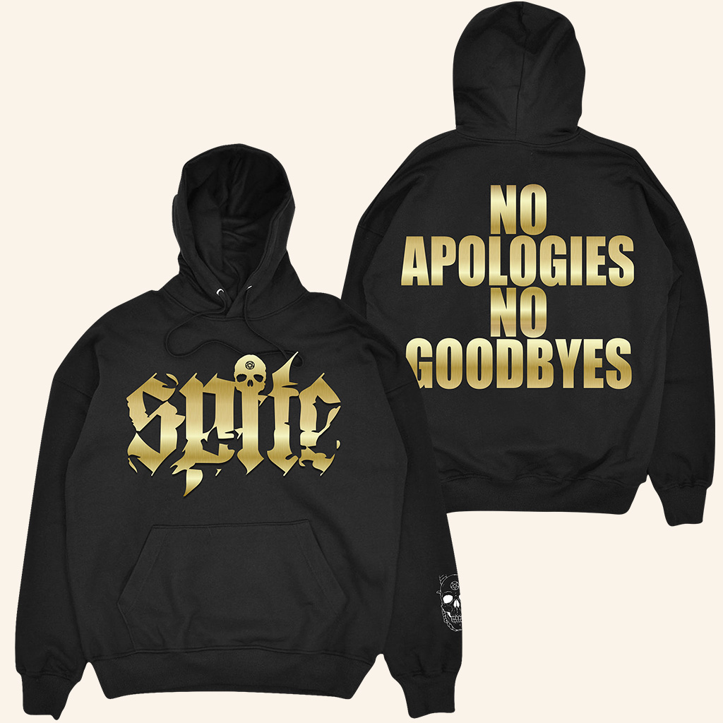 Spite Cult Merch No Apologies Foil Hoodie Spite Hoodie Birthday Present For Husband Spite Cult Merch No Apologies Foil Hoodie Spite Hoodie Birthday Present For Husband