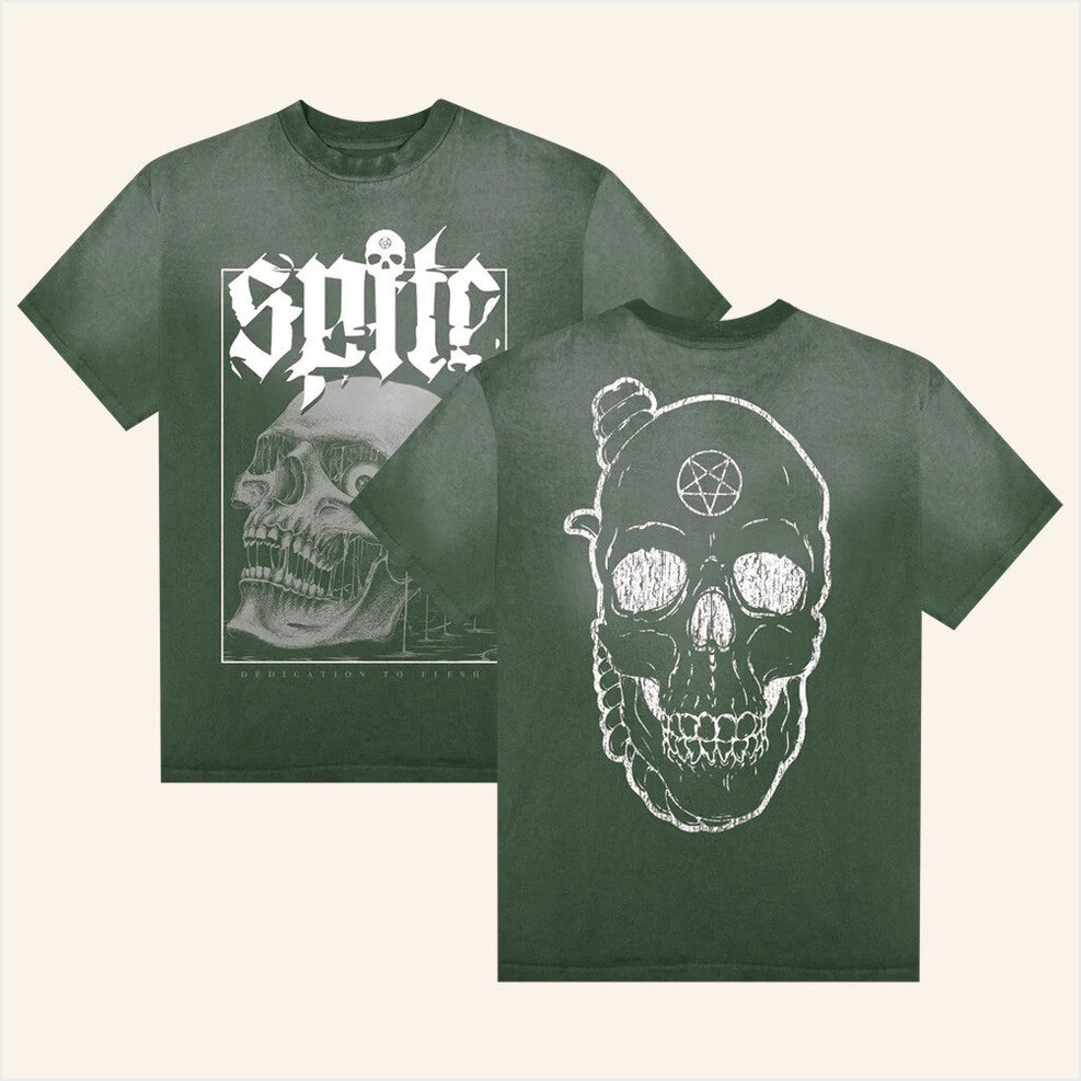 Spite Merch Dedication To Flesh Green T-Shirt Unique Birthday Gifts For Him Gifts For BFF