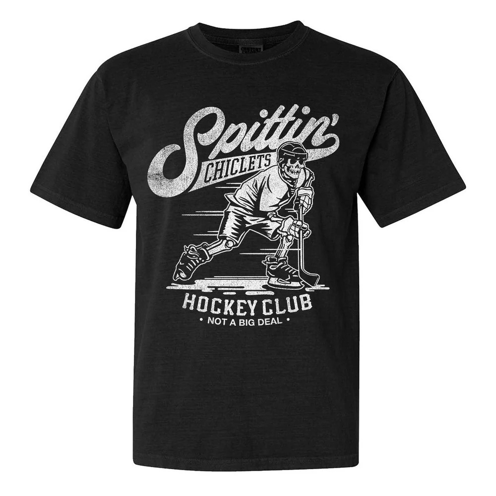 Spittin Chiclets Hockey Club T-Shirt Barstool Sports Clothes Best Present For Hockey Lover