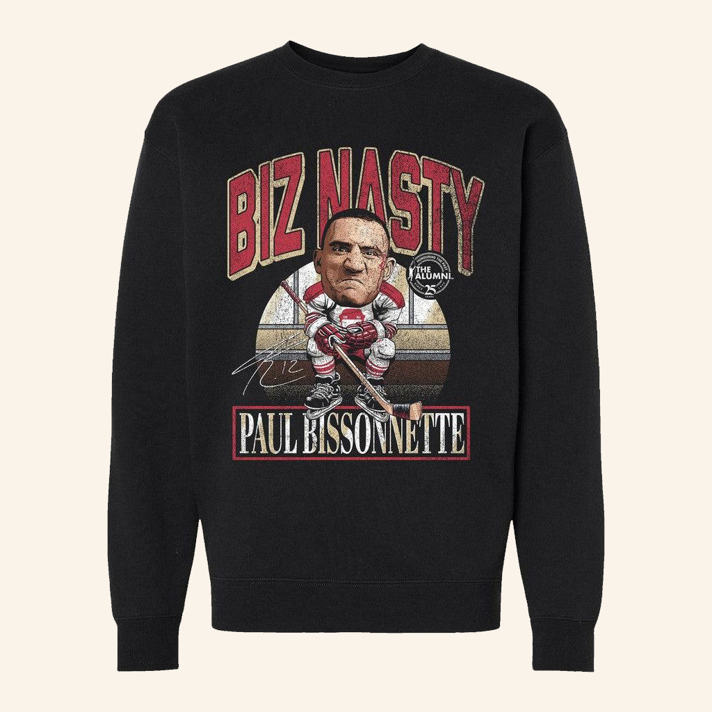 Spittin Chiclets Merch NHL Alumni Association Biz Nasty Paul Bissonnette Sweatshirt Fan Gifts