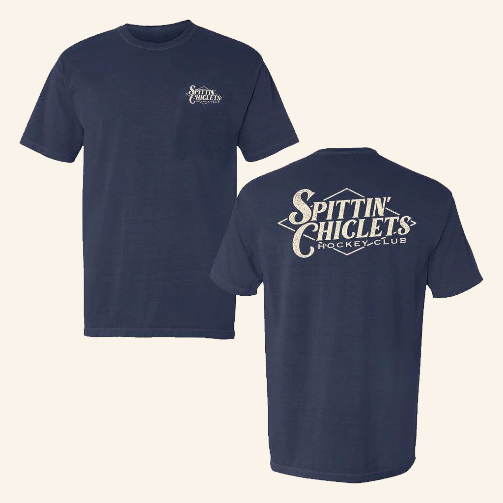 Spittin Chiclets Merch Spittin Chiclets Diamond T-Shirt Ice Hockey Related Gifts