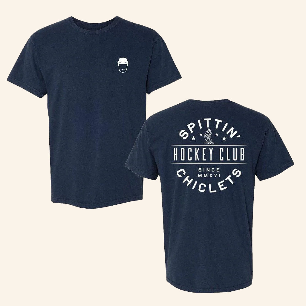 Spittin Chiclets Merch Spittin Chiclets Hockey Helmet T-Shirt Unique Ice Hockey Gifts Spittin Chiclets Merch Spittin Chiclets Hockey Helmet T-Shirt Unique Ice Hockey Gifts