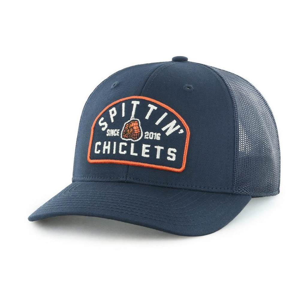 Spittin Chiclets Merch Spittin Chiclets Leland Trucker Hat Embroidered Gifts For Dad