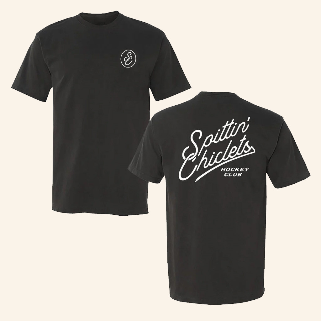 Spittin Chiclets Merch Spittin Chiclets Script T-Shirt Best Gifts For Ice Hockey Players Spittin Chiclets Merch Spittin Chiclets Script T-Shirt Best Gifts For Ice Hockey Players