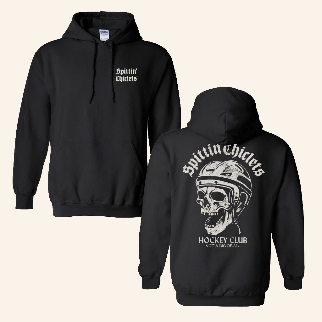 Spittin Chiclets Merch Spittin Chiclets Skull Hockey Club Hoodie Gifts For Him Spittin Chiclets Merch Spittin Chiclets Skull Hockey Club Hoodie Gifts For Him
