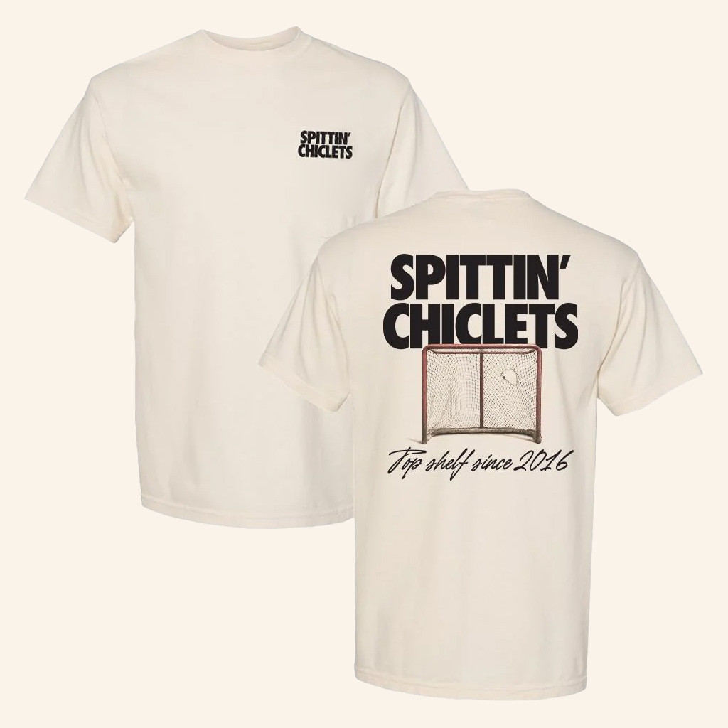 Spittin Chiclets Merch Spittin Chiclets Top Shelf T-Shirt Ice Hockey Christmas Gifts