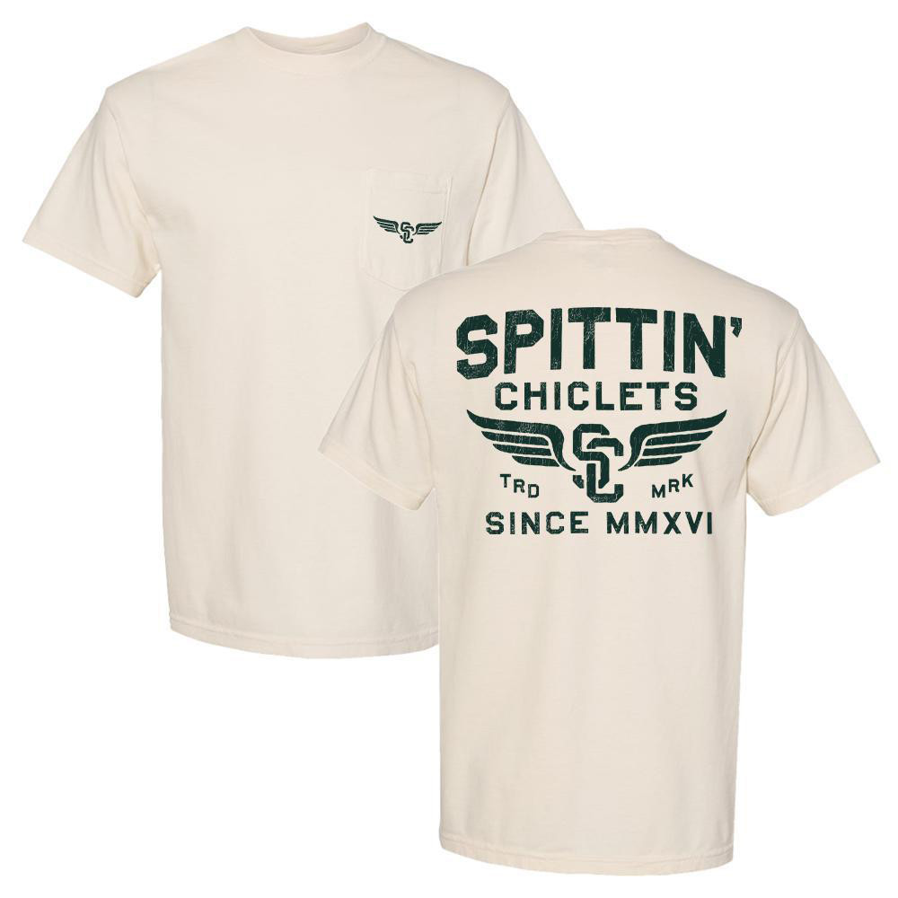 Spittin Chiclets Wings Pocket T-Shirt Barstool Sports Clothes Best Present For Boyfriend