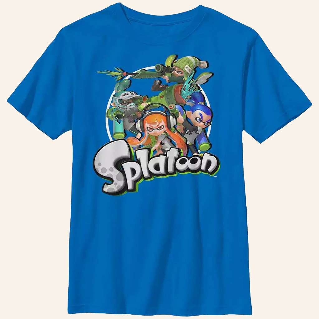 Splatoon Merch Splatoon Character Collage T-Shirt Birthday Gifts For Him Splatoon Merch Splatoon Character Collage T-Shirt Birthday Gifts For Him