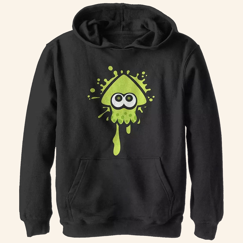 Splatoon Merch Splatoon Team Green Hoodie Gifts For Boyfriend