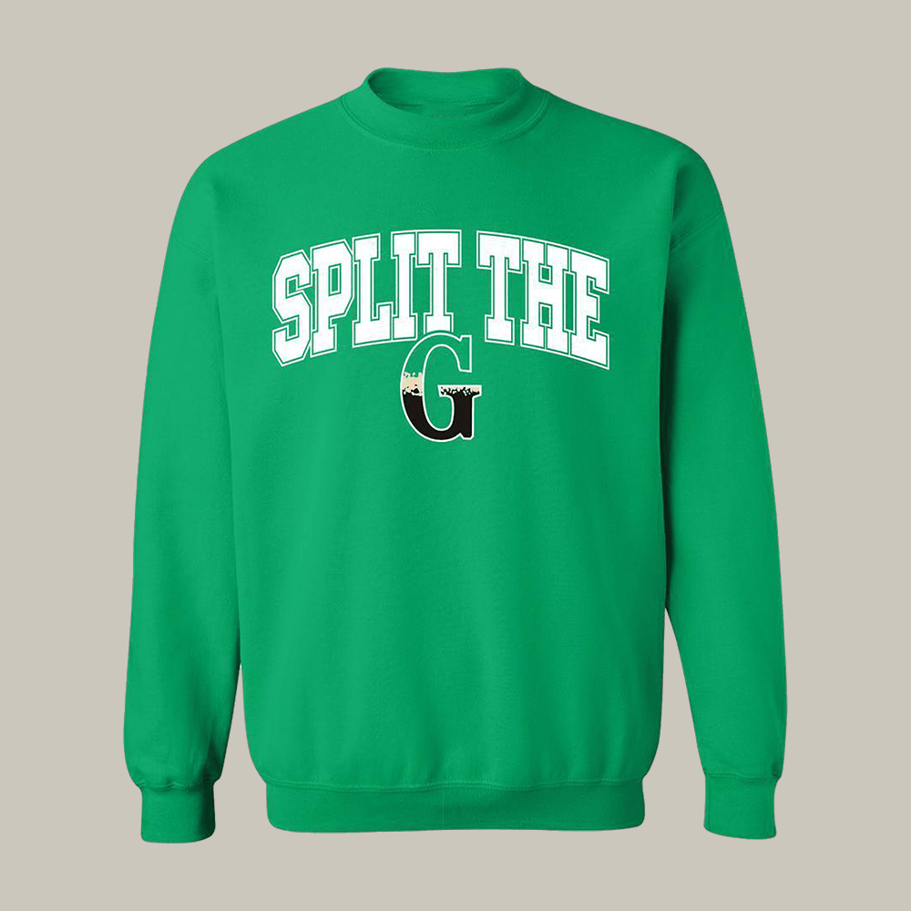 Split The G Barstool Sports Sweatshirt St Paddys Day Apparel Unique Present For Men