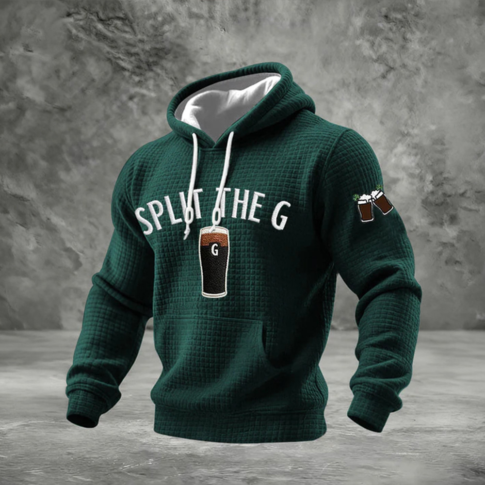 Split The G Saint Patrick's Day Hoodie Guinness Is Good For You St Paddys Day Apparel