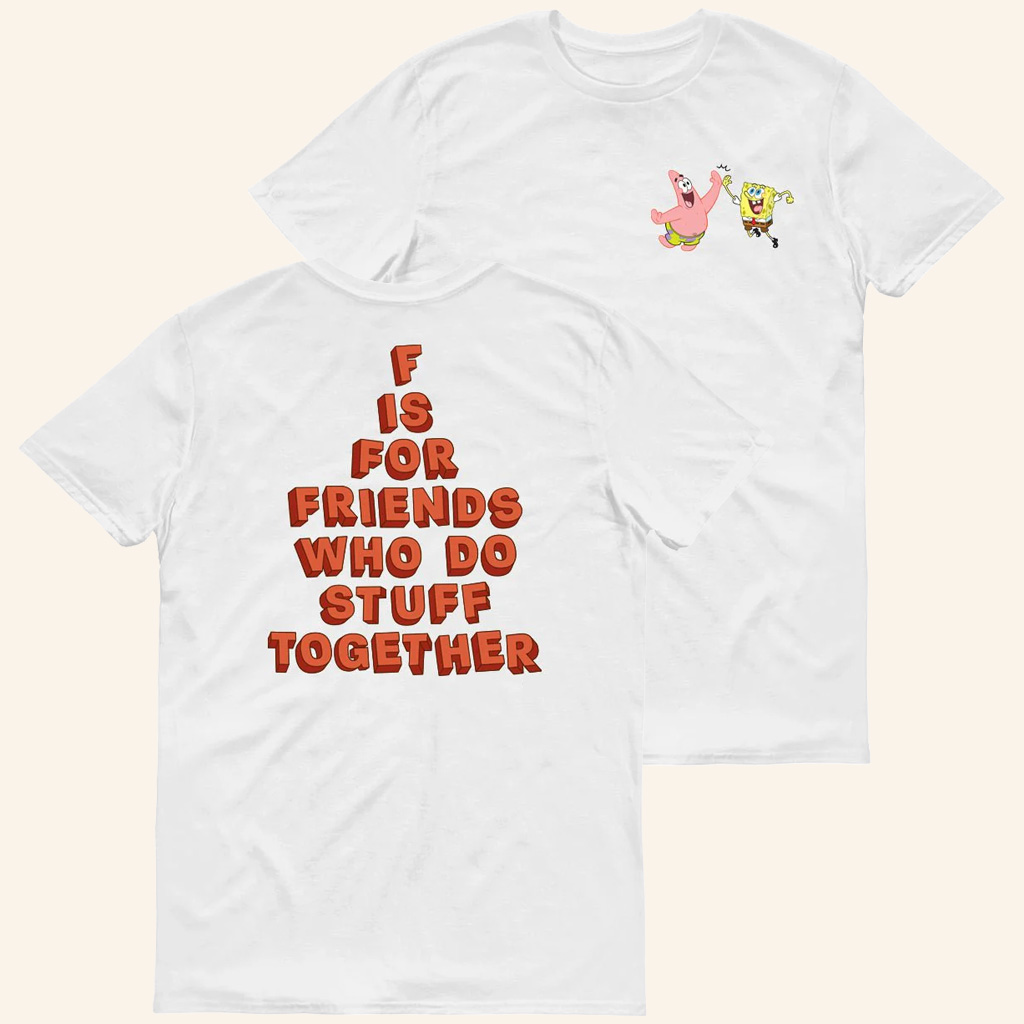 SpongeBob SquarePants Merch Do Stuff Together T-Shirt Gifts Ideas For Best Friend
