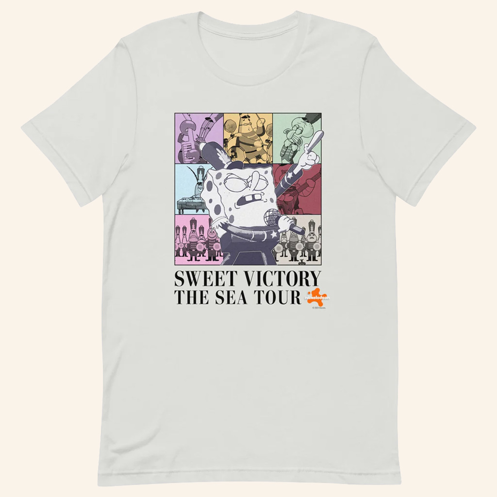 SpongeBob SquarePants Merch Sweet Victory The Sea Tour T-Shirt Gifts Ideas For Her