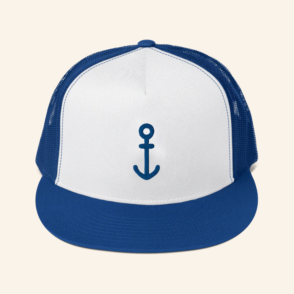 SpongeBob SquarePants Merch The Krusty Krab Employee Anchor Snapback Trucker Hat Gifts For Him