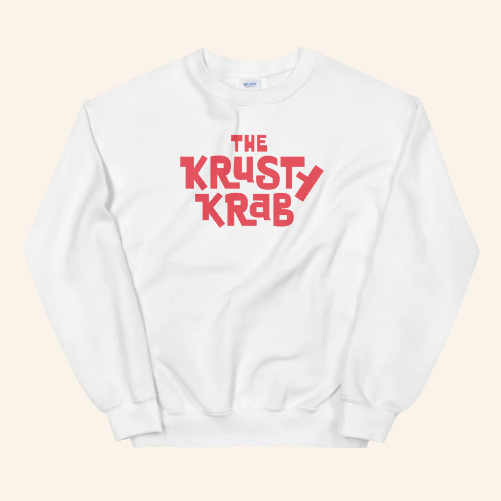 SpongeBob SquarePants Merch The Krusty Krab Logo Sweatshirt Great Gifts For Friends