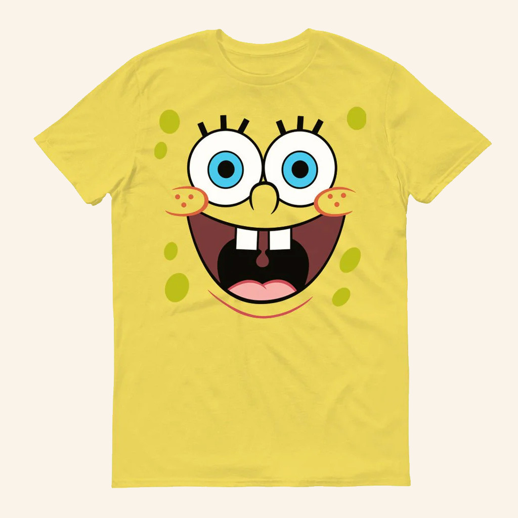 SpongeBob SquarePants Merch Yellow Big Face T-Shirt Unique Gifts For Brothers SpongeBob SquarePants Merch Yellow Big Face T-Shirt Unique Gifts For Brothers