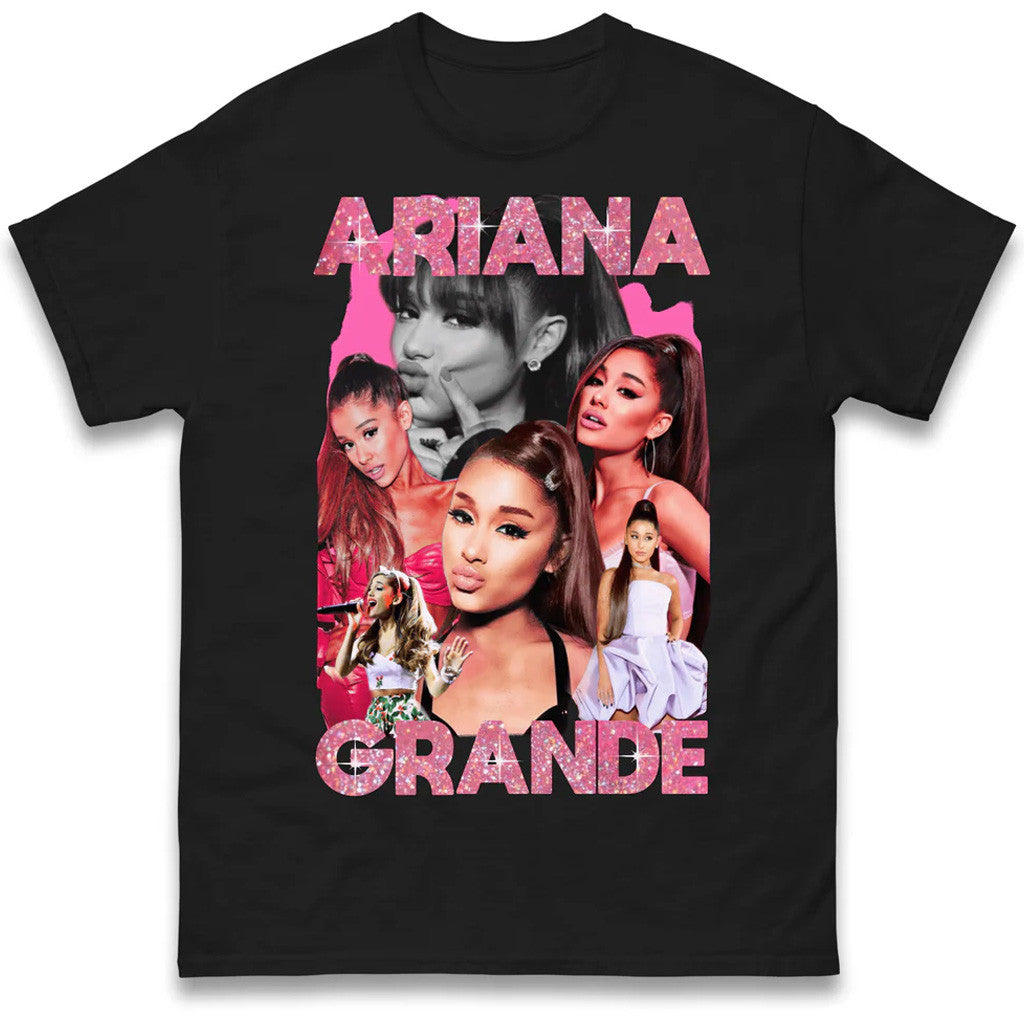 Spoofytees Merch Ariana Grande Pink Sparkle Bootleg T-Shirt Gift Ideas For Her Spoofytees Merch Ariana Grande Pink Sparkle Bootleg T-Shirt Gift Ideas For Her