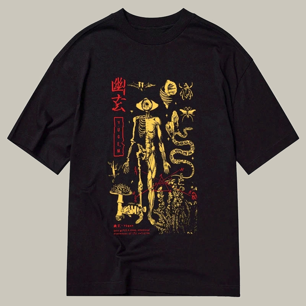 Spooky Ghost Japanese Classic Shirt Graphic T-Shirts Christmas Gifts For Her