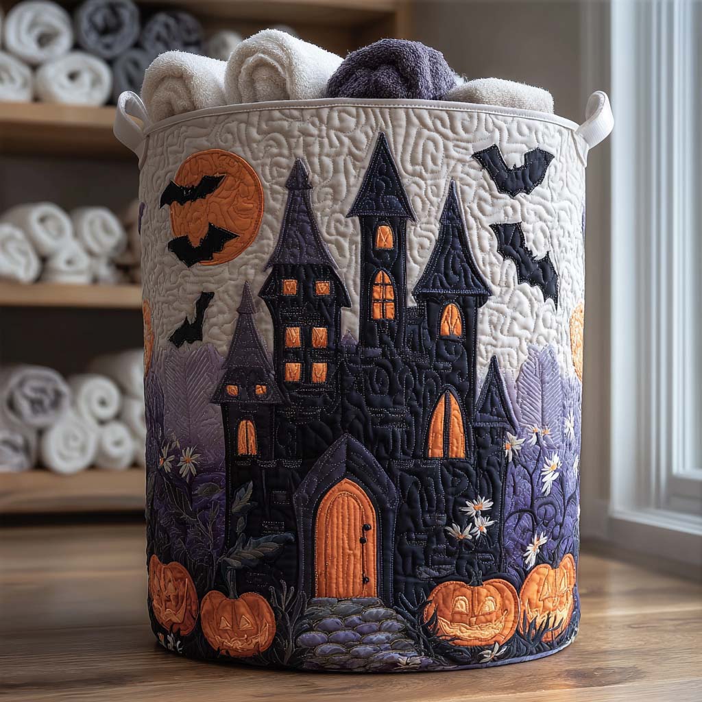 Spooky Glow Quilted Laundry Basket Easter Merch Gift