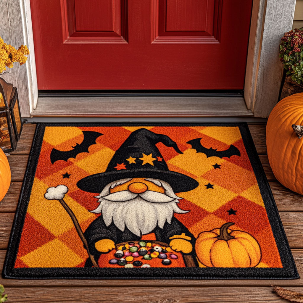 Spooky Gnome Doormat Gifts Decor For Friends and Family on Halloween Day