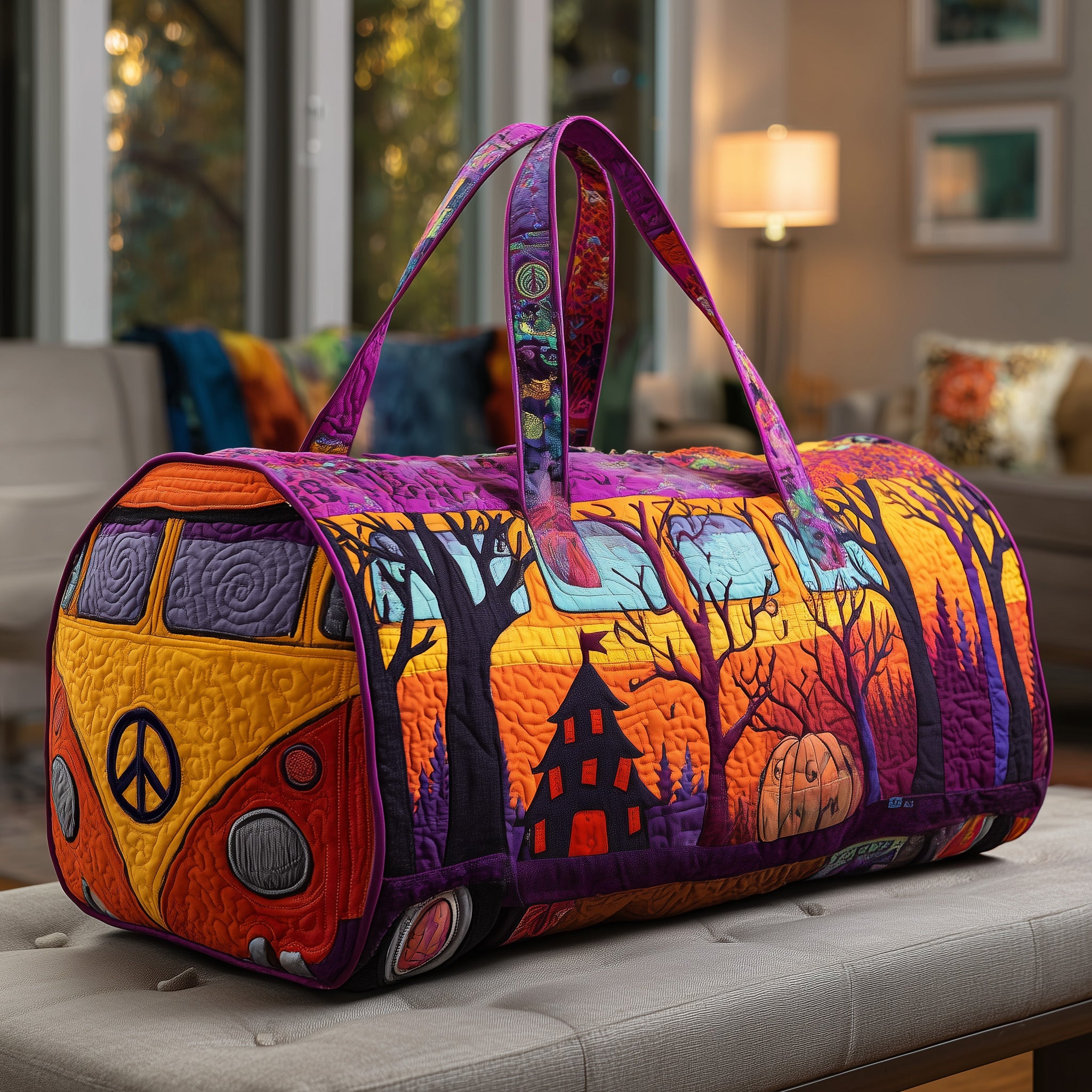Spooky Journey Quilted Duffle Bag Christmas Gift Idea