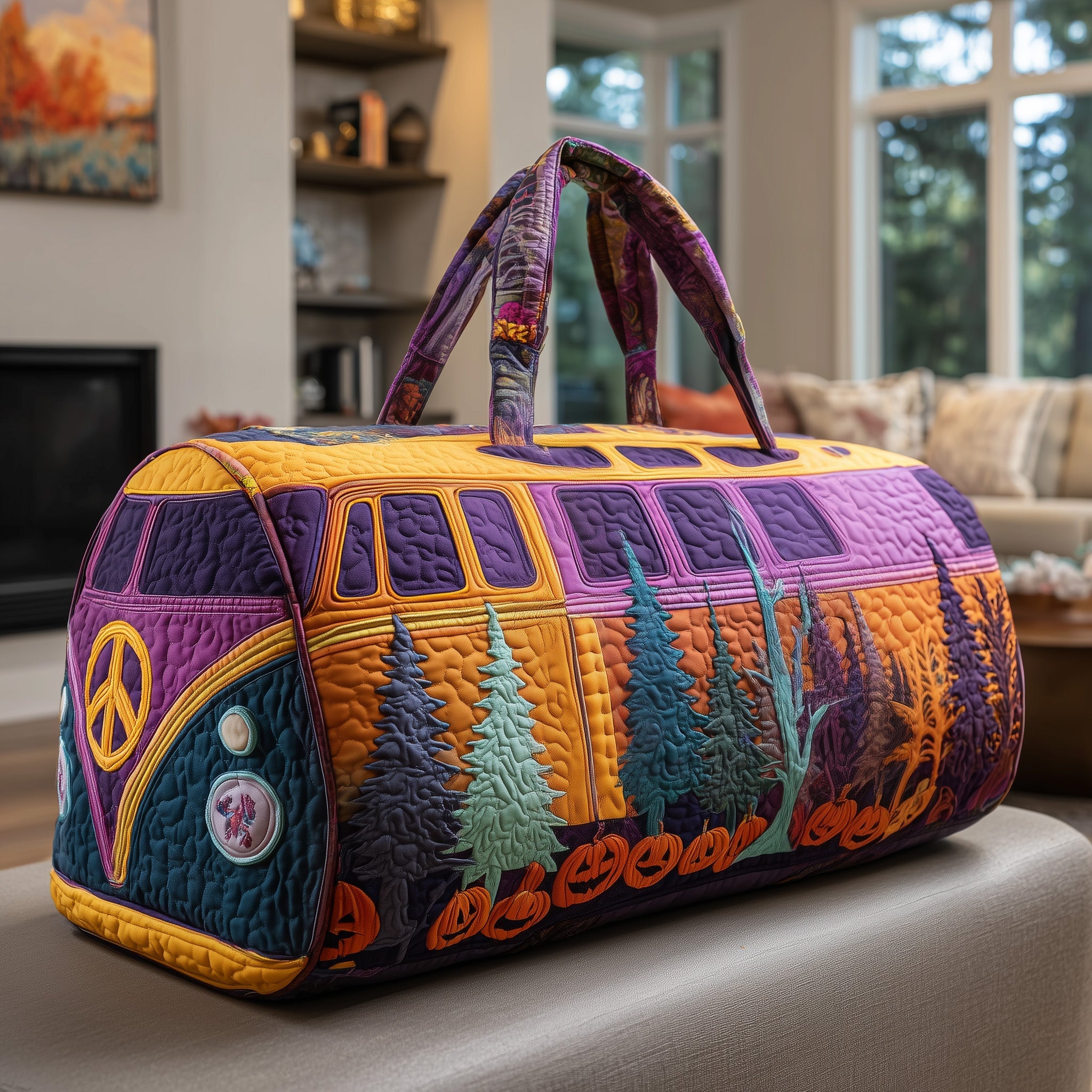 Spooky Journey Quilted Duffle Bag Holiday Gift Idea